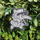 MATTE STICKER: Plague Doctor with Roses Acornandcrowstudio