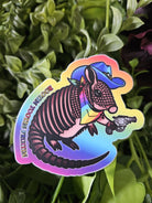 MATTE STICKER: Rootin' Tootin' Fruitin' Armadillo Pride Acornandcrowstudio