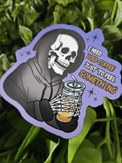 MAGNET: I Need Iced Coffee Just to Feel Something Reaper Acornandcrowstudio