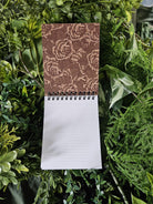 4x5 inches HANDMADE Top Bound Spiral Notebook: Depresso Espresso Coffee Mug with Skull Acornandcrowstudio