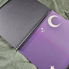 8.5 x 11 HANDMADE SPIRAL NOTEBOOK: The Cat Tarot Style Acornandcrowstudio