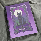 8.5 x 11 HANDMADE SPIRAL NOTEBOOK: The Cat Tarot Style Acornandcrowstudio