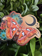 MAGNET: Atlas Moth and Chrysanthemums Acornandcrowstudio