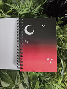4x6 Handmade SPIRAL NOTEBOOK: ARIES Zodiac Tarot Style Art