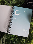 4x6 Handmade SPIRAL NOTEBOOK: CANCER Zodiac Tarot Style Art Acornandcrowstudio