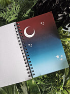 4x6 Handmade SPIRAL NOTEBOOK: LIBRA Zodiac Tarot Style Art