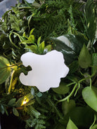 Matte STICKER: Wolf Skull and Blue Roses Acornandcrowstudio