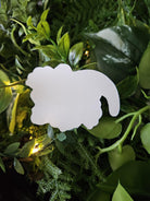 Matte STICKER: Goat Skull and Red Roses Acornandcrowstudio