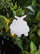 Matte STICKER: Bartholomew the Moth and Bleeding Heart Flowers Acornandcrowstudio