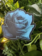 MATTE STICKER: Dark Blue Rose Acornandcrowstudio