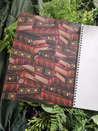 8.5 x 11 HANDMADE SPIRAL NOTEBOOK: Gideon the Book Dragon Acornandcrowstudio