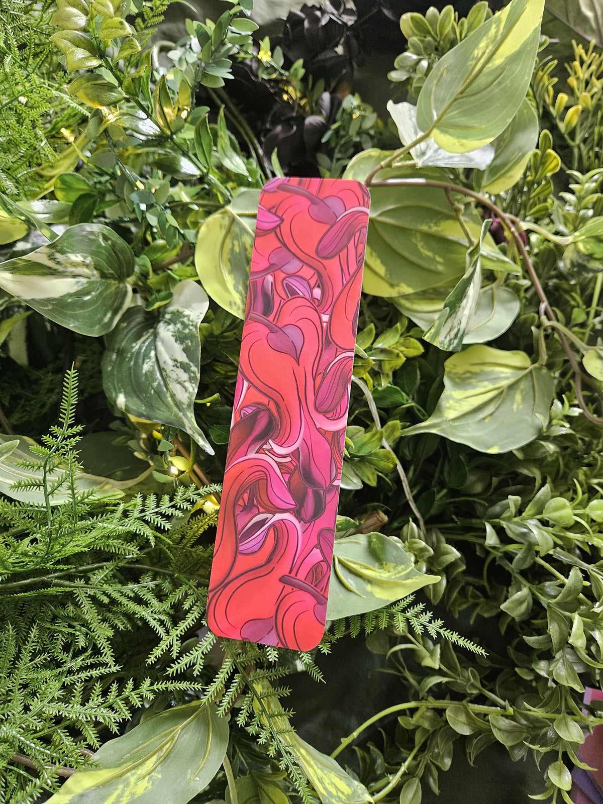 BOOKMARK: Bleeding Hearts Flowers Acornandcrowstudio