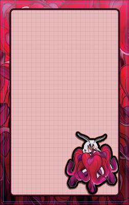 NOTEPAD 5 x 8: Bartholomew the White Moth with Bleeding Hearts Acornandcrowstudio